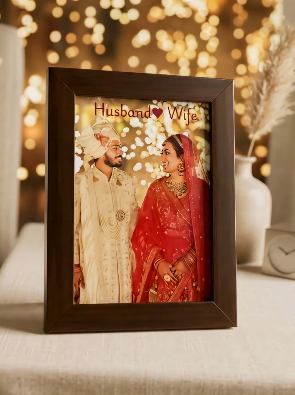 Humsafar – Minimal Husband Wife Wedding Photo Frame