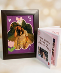 Pookie – Cute Personalized Photo Frame & Mini Diary Set (Custom Gift)