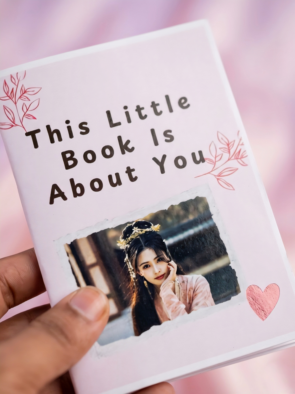 Pookie – Cute Personalized Photo Frame & Mini Diary Set (Custom Gift)