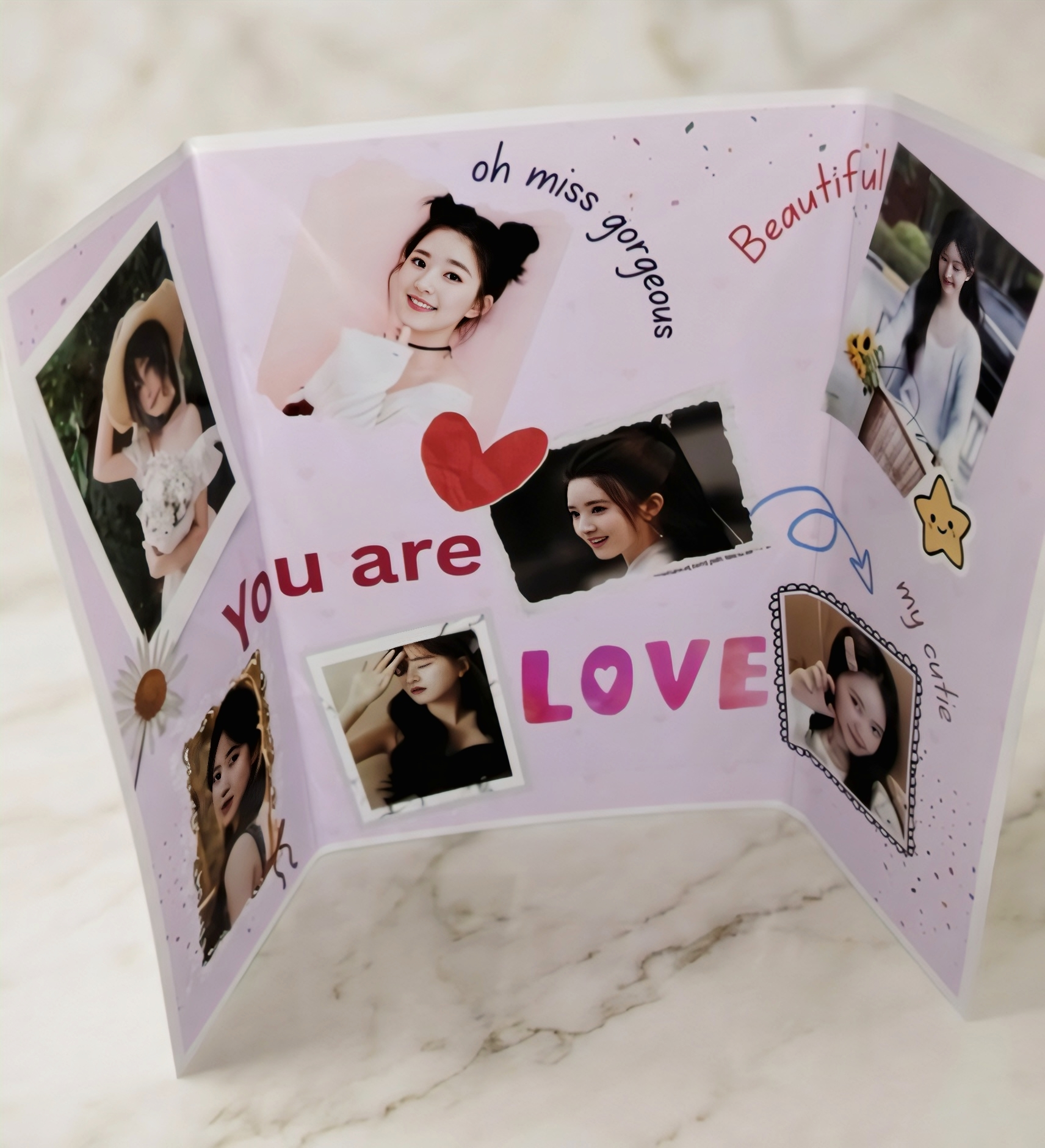 Smile – Personalized Frame & Love Card Gift Set | Custom Photo Gift for Special Moments