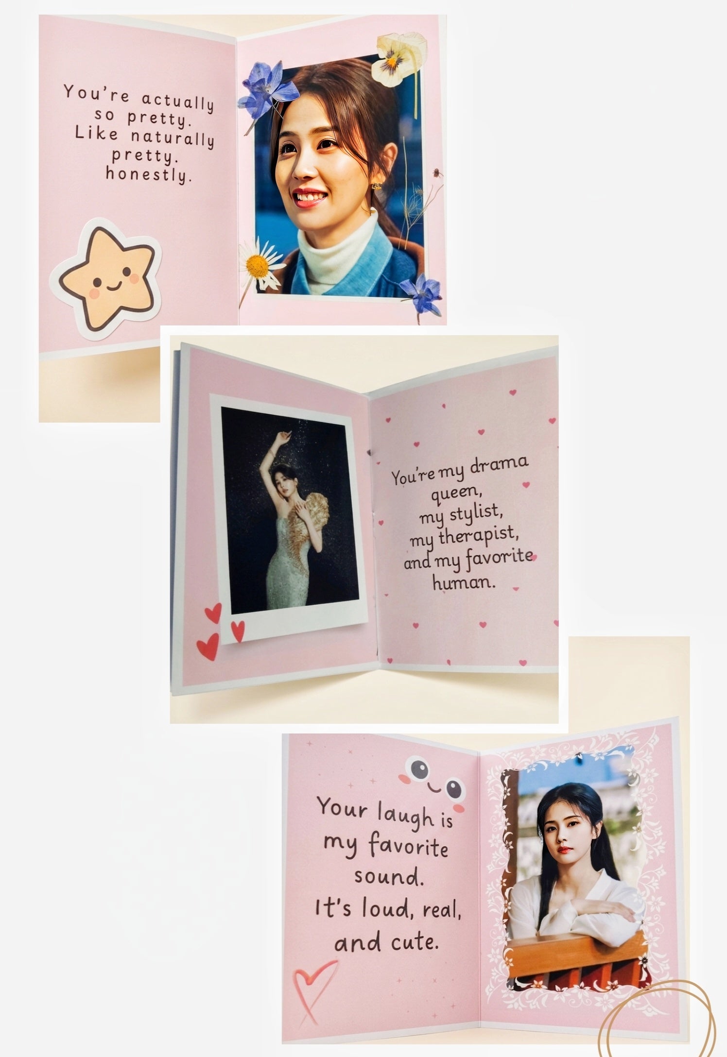 Pookie – Cute Personalized Photo Frame & Mini Diary Set (Custom Gift)